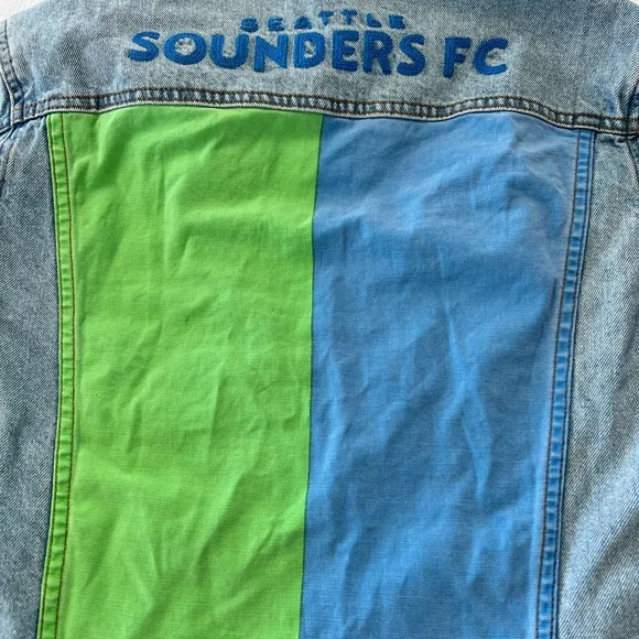 Seattle Sounders FC Blue Jean Jacket - Picture 4 of 5